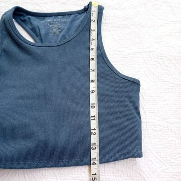 Two-Piece Womens Activewear M Stretchy Comfortable Pockets & Racerback Top - Picture 12 of 13